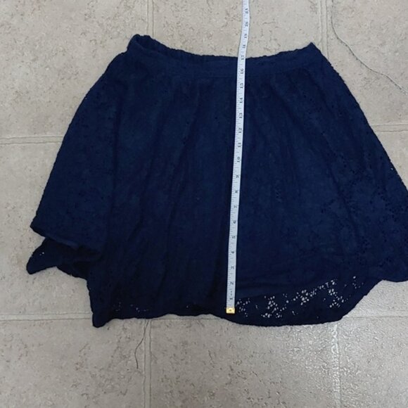 3/$25 GEORGE dark blue embroidery pattern youth girl size 16 skirt - Picture 7 of 7